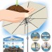 Sunrise 9' Outdoor Umbrella with 8 Ribs, Tilt, and Crank, Patio Garden Market Sunshade Umbrella (Ecru)   570467298